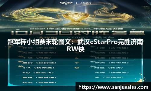 冠军杯小组赛末轮图文：武汉eStarPro完胜济南RW侠